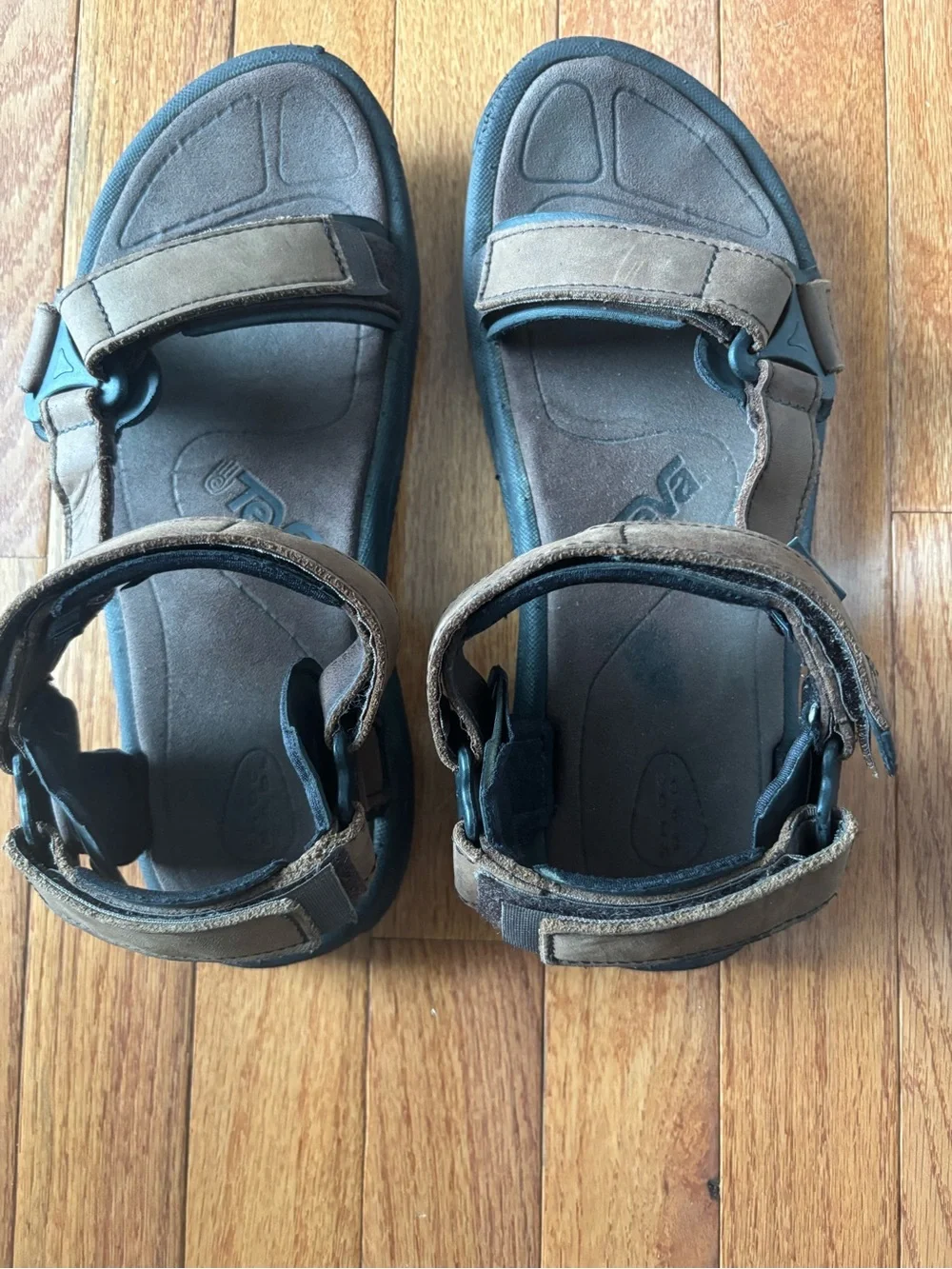 Men's Brown Teva Adjustable Strap Sandals size 9